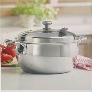 Princess House Stainless Steel 8qt 5ply 
Cacerola de 8qt Acero Inoxidable 5-Ply